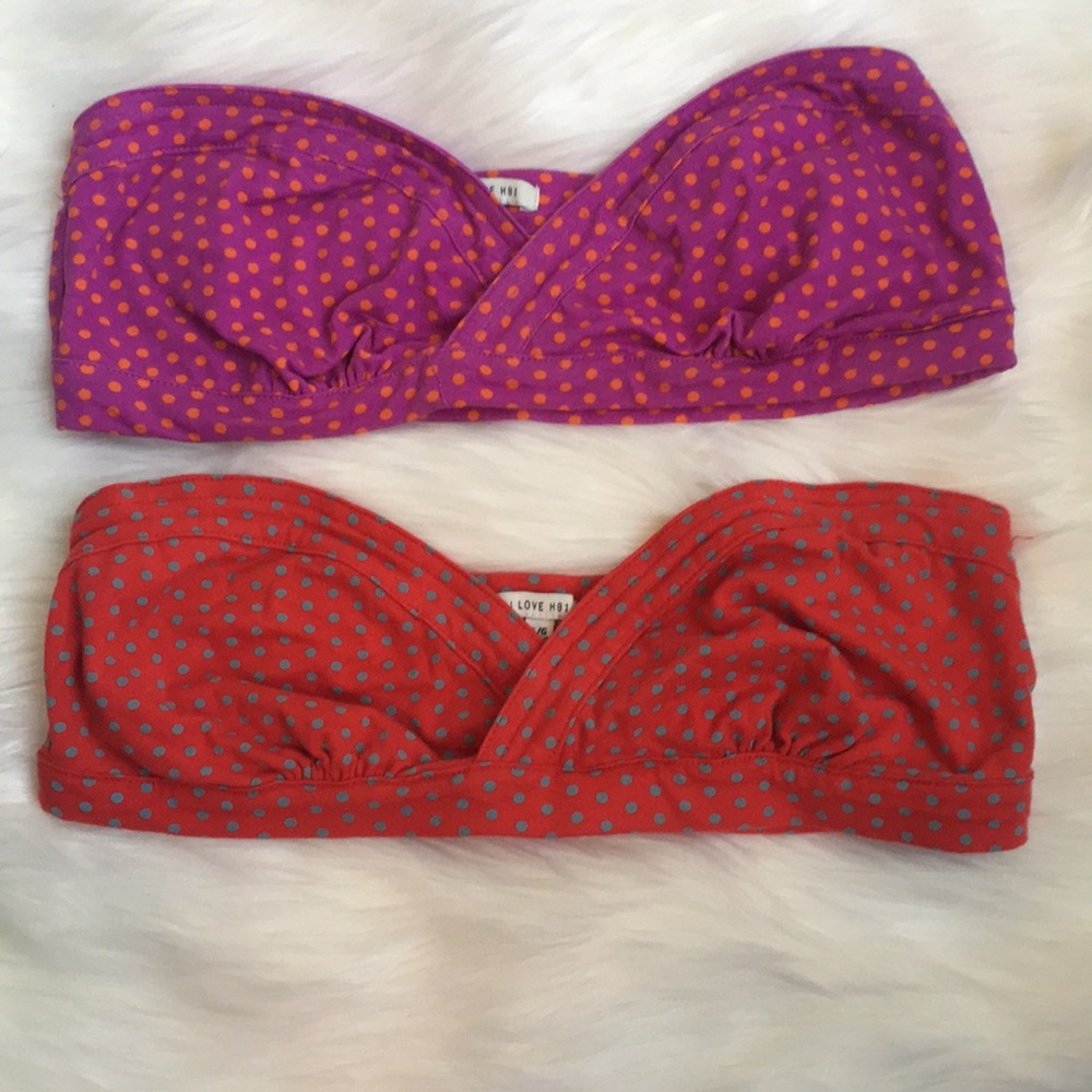 Polka dot Bandeau set